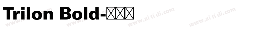 Trilon Bold字体转换 Trilon Bold字体转换